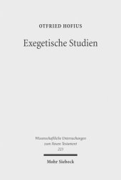 book Exegetische Studien