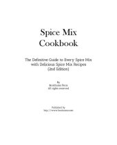 book Spice Mix Cookbook: The Definitive Guide to Every Spice Mix