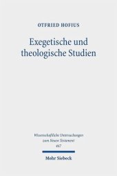 book Exegetische und theologische Studien