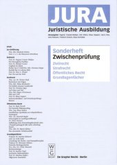 book Zwischenprüfung: Zivilrecht, Strafrecht, Öffentliches Recht, Grundlagenfächer