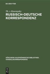 book Russisch-Deutsche Korrespondenz