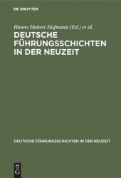 book Deutsche Führungsschichten in der Neuzeit: Eine Zwischenbilanz. Büdinger Vorträge 1978