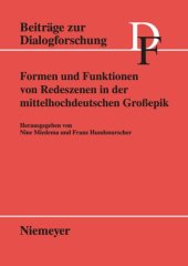 book Formen und Funktionen von Redeszenen in der mittelhochdeutschen Großepik