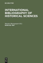 book International Bibliography of Historical Sciences: Band 66 1997