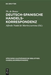 book Deutsch-Spanische Handelskorrespondenz