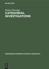 book Categorial Investigations: Logical and Linguistic Aspects of the Lambek Calculus