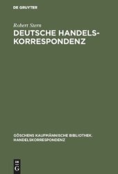 book Deutsche Handelskorrespondenz