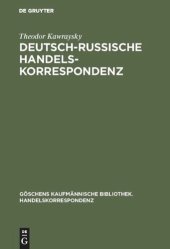 book Deutsch-russische Handelskorrespondenz