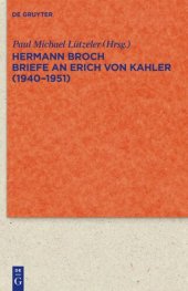 book Briefe an Erich von Kahler (1940-1951)