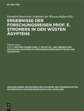 book Ergebnisse der Forschungsreisen Prof. E. Stromers in den Wüsten Ägyptens: V. 3 V. Tertiäre Wirbeltiere, 3. Die mittel- und obereocäne Fischfauna Ägyptens mit besonderer Berücksichtigung der Teleostomi