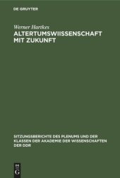 book Altertumswiıssenschaft mit Zukunft