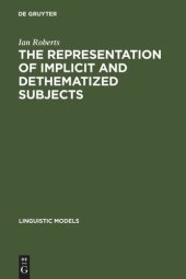 book The Representation of Implicit and Dethematized Subjects