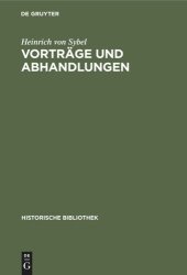 book Vorträge und Abhandlungen