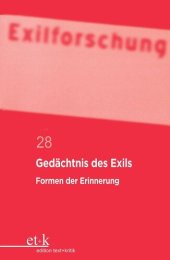 book Gedächtnis des Exils: Formen der Erinnerung