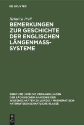 book Bemerkungen zur Geschichte der englischen Längenmass-Systeme