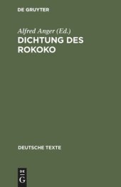 book Dichtung des Rokoko: Nach Motiven geordnet