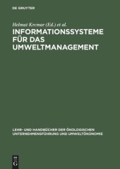 book Informationssysteme für das Umweltmanagement: Das Referenzmodell ECO-Integral