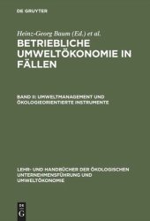 book Umweltmanagement und ökologieorientierte Instrumente