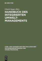 book Handbuch des integrierten Umweltmanagements