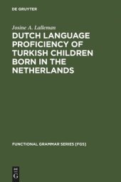 book Dutch Language Proficiency of Turkish Children Born in the Netherlands