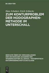 book Zum Konturproblem der Hodographenmethode im Unterschall