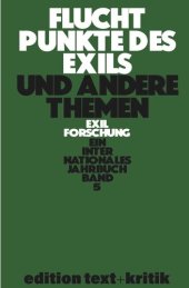 book Fluchtpunkte des Exils und andere Themen