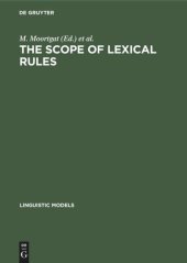 book The scope of lexical rules