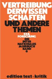 book Vertreibung der Wissenschaften und andere Themen