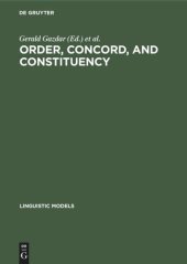 book Order, Concord, and Constituency