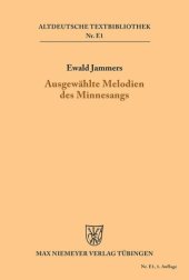 book Ausgewählte Melodien des Minnesangs