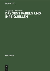 book Drydens Fabeln und ihre Quellen