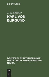 book Karl von Burgund: Ein Trauerspiel (Nach Aeschylus)