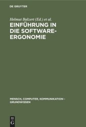 book Einführung in die Software-Ergonomie