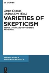 book Varieties of Skepticism: Essays after Kant, Wittgenstein, and Cavell