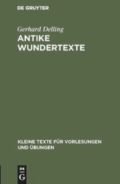 book Antike Wundertexte