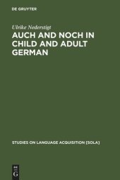 book Auch and noch in Child and Adult German