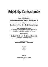 book Schlesische Landeskunde: Abt. 1 Naturwissenschaftliche Abteilung