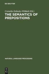 book The Semantics of Prepositions: From Mental Processing to Natural Language Processing