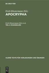 book Apocrypha: Teil 2 Evangelien