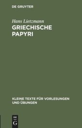 book Griechische Papyri