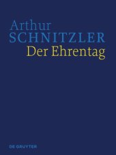 book Werke in historisch-kritischen Ausgaben. Der Ehrentag: Historisch-kritische Ausgabe