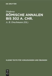 book Römische Annalen bis 302 a. Chr.: Samt dem Ineditum Vaticanum