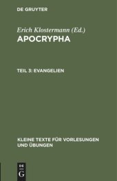 book Apocrypha: Teil 3 Evangelien