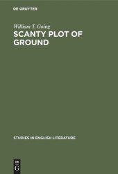 book Scanty plot of ground: Studies in the Victorian sonnet