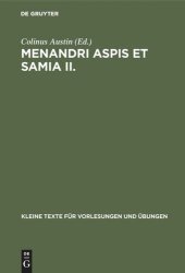 book Menandri Aspis et Samia II.: Subsidia interpretationis