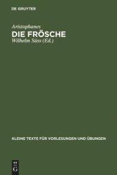 book Die Frösche: Mit ausgewählten antiken Scholien