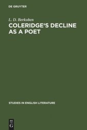 book Coleridge's decline as a poet