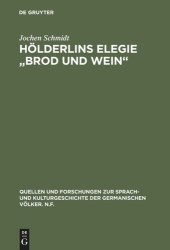 book Hölderlins Elegie "Brod und Wein": Die Entwicklung des hymnischen Stils in der elegischen Dichtung