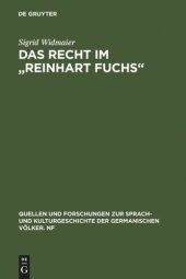 book Das Recht im "Reinhart Fuchs"