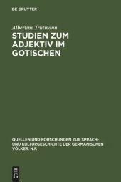 book Studien zum Adjektiv im Gotischen